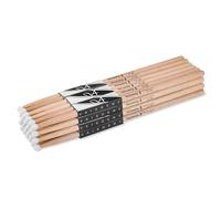 Vaisoeny Set di bacchette per batteria 5a, con punta in nylon, per batteria acustica o batteria elettronica, con punta ovale in nylon, per batteristi e principianti (12 paia)