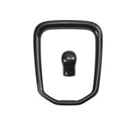 VAJDRTOA 2 pezzi di pomello del cambio manuale in fibra di carbonio, compatibile con Hilux Revo Conquest 2015-2021(Bamboo grain)