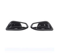 VAJDRTOA Adesivo decorativo for maniglia interna della portiera dell'auto in fibra di carbonio ABS nero lucido compatibile con le serie 1 e 2 F20 F21 F22 F23 2012-2019(Carbon Fiber)