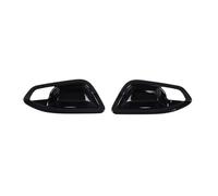 VAJDRTOA Adesivo decorativo for maniglia interna della portiera dell'auto in fibra di carbonio ABS nero lucido compatibile con le serie 1 e 2 F20 F21 F22 F23 2012-2019(Gloss Black)