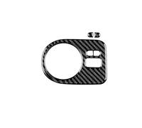 VAJDRTOA Adesivo in fibra di carbonio compatibile con Ibiza 6J 2009 2010 2011 2012 2013 2014 LHD RHD Cornice interruttore fari auto Rivestimento interno(For LHD Black)
