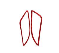 VAJDRTOA Adesivo in fibra di carbonio compatibile con Leon 2013 2014 2015 2016 2017 2018 2019 2020, rivestimento del pannello strumenti for presa d'aria for auto(For LHD Red Carbon)