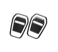 VAJDRTOA Adesivo in fibra di carbonio compatibile con Mustang GT Dark Horse EcoBoost 2024 2025 LHD RHD, decorazione for maniglia del sedile auto, finiture interne(Black Carbon)