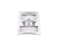 VAJDRTOA Copertura for bocchette di ventilazione posteriori in fibra di carbonio ABS compatibile con E90 Serie 3 2005-2012, accessori(Style 4)