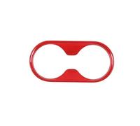 VAJDRTOA Telaio di copertura del supporto del bicchiere dell'acqua di controllo centrale in fibra di carbonio ABS, 1 pezzo, compatibile con Ranger 2015, 2016, 2017, 2018, 2019, 2020, 2021(Red)