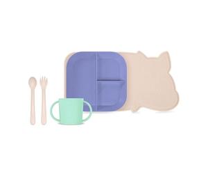 Vajilla infantil Miniland BLW con mantel para los más pequeños - SUNSET