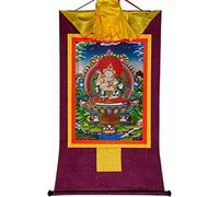 Vajrasatva in Yab Yum, Thangka Tibetano Pittura Arte, Arazzo Buddha con Rotolo (Color : Red, Size : Large(85cm*63cm)) (Color : Purple, Size : Medium(62cm*47cm))