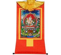 Vajrasatva in Yab Yum, Thangka Tibetano Pittura Arte, Arazzo Buddha con Rotolo (Color : Red, Size : Large(85cm*63cm)) (Color : Red, Size : Medium(62cm*47cm))