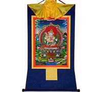 Vajrasatva in Yab Yum, Thangka Tibetano Pittura Arte, Arazzo Buddha con Rotolo (Color : Red, Size : Large(85cm*63cm)) (Color : Blue, Size : Medium(62cm*47cm))