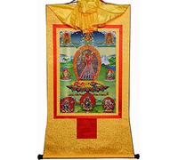 Vajrayogini, La Dakini di tutti i Buddha, Arte della pittura Thangka tibetana, Broccato buddista Thangka (Colore: Rosso, Dimensioni: Piccolo (35 cm * 27 cm)) (Colore: Bl (Color : Unique Colour, Size