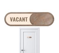 Vakantes - Cartello scorrevole in legno, stile rustico, per porta | Interrompi l'annuncio, l'annuncio, l'avviso sobrio, privato Z