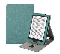 Vakarey Cover per Kobo Clara Colour/Clara BW/Clara 2E,Sleep Cover per Tolino Shine Color/Shine 4/Shine 5 Custodia 2024 con Cinturino Polso,Verde