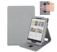 Vakarey Custodia per Kobo Clara 2E/Clara BW,Cover per il Sonno per Kobo Clara Colour Cover con Cinturino da Polso,Grigio