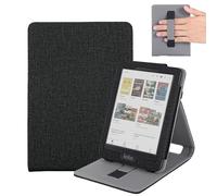 Vakarey Custodia per Kobo Clara 2E/Clara BW,Cover per il Sonno per Kobo Clara Colour Cover con Cinturino da Polso,Nero