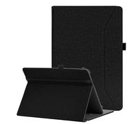 Vakarey Custodia Tablet 10.1 Pollici Cover Universale per Doogee U11/U11 Pro/Tab G6/Tab A9 10 Pollici/A9 Pro+ 11 Pollici Tablet Custodia,Nero