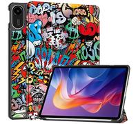 Vakarey per Xiaomi Redmi Pad 2 Cover,Ultra Sottile Intelligente Custodia per Redmi Pad 2 4G 11 Pollici 2025,Graffiti