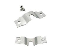 Vakorise Ganci for cornici in Metallo a Dente di Sega con Viti | Multicolori Dimensioni multiple 25 viti incluse for appendere: casa, ufficio, esposizione(E silver 10x50mm)