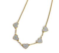 VAKTWPDLY Collana con nome personalizzato per donna, collana girocollo con iniziale a forma di cuoricino Tiny Love dalla A alla Z, collane girocollo personalizzata con qualsiasi nome o parola