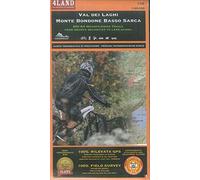 Val dei Laghi - Monte Bondone Basso Sarca 1 : 25 000: 800 km Mountainbike trails from Brenta Dolomites to Lake Garda [Lingua inglese]