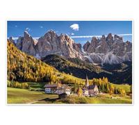 Val di Funes, Alto Adige Poster di Achim Thomae 30 x 20 cm Quadri Decorazione per pareti