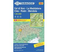 Val di Non - Le Maddalene - Cles - Roén - Mendola 1:25.000 [Lingua inglese]