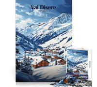 Val Disere, Francia Puzzle da 1000 pezzi per adolescenti Abilità di pensiero Rilassamento casual Incastro perfetto Regalo di Natale (38x52cm)