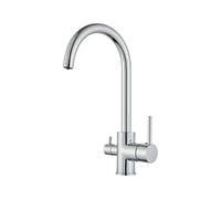 VALAZ Rubinetto Cucina 3 Vie Osmosi Cromato | Rubinetto Lavello Cucina | Alta Pressione, Girevole a 360°, Risparmio Idrico, Installazione Veloce | Acciaio inossidabile, Serie Amazonas
