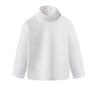 Valcalch Bambini T-Shirt Manica Lunga Pullover Cotone Dolcevita/Collo Lupetto Top Strato di Base Maglia Termica Tinta Unita Tees per Ragazzi Ragazze 1-14Y