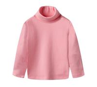 Valcalch Bambini T-Shirt Manica Lunga Pullover Cotone Dolcevita/Collo Lupetto Top Strato di Base Maglia Termica Tinta Unita Tees per Ragazzi Ragazze 1-14Y