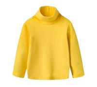 Valcalch Bambini T-Shirt Manica Lunga Pullover Cotone Dolcevita/Collo Lupetto Top Strato di Base Maglia Termica Tinta Unita Tees per Ragazzi Ragazze 1-14Y