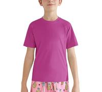 Valcatch Magliette da Bagno UPF 50+ Rash Guard per Bambini Adolescenti Maglietta a Maniche Corte atletiche ad Asciugatura Rapida UV SPF Pesca Surf Acqua Top da Spiaggia Allenamento