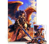 Valchiria con Grifone Puzzle da 1000 pezzi per adolescenti, stimolante per la memoria, ideale per il relax e il divertimento, con tagli netti, regalo perfetto (38x52cm)