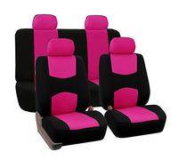 VALCLA Auto Set Coprisedili per Lexus RX 400H 2000-2023, 5 Posti Traspirante Antiscivolo Coprisedili Auto Protezioni Sedile, Auto Interno Accessori,Rose Red
