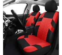 VALCLA Auto Set Coprisedili per Tesla Model 3 Model S Model X Model Y, 5 Posti Auto Copri Sedili Antiscivolo Confortevole, Anteriori e Posteriori Coprisedili Accessori,E Red