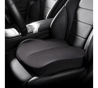 VALCLA Cuscino Rialzo Sedile Auto per Suzuki Swift 2013-2024, Cuscino Auto Guidatore Antiscivolo, Cuscino Sedile Auto Morbido, Sedile Rialzo per Auto,A Black