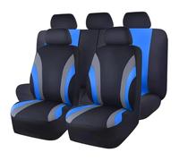VALCLA Set Coprisedili Auto per Hyundai i10 i-10/i10 N Line 2000-2023 2024, 5 Posti Impermeabili Antiscivolo, Anteriore Posteriore Protezione Sedili, Interni Accessori,C Blue