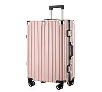 VALCLA Valigia Valigia di grande capacità con ruote universali a 360° Valigia trolley anti-collisione resistente alla compressione Valigia for il tempo libero (Color : E, Size : 22in)