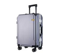 VALCLA Valigia Valigia di grande capacità Valigia trolley portatile con ruota universale for uomo e donna(Dark grey,20in)