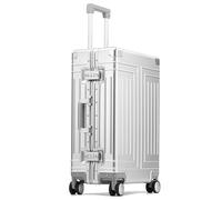 VALCLA Valigia Valigia for trolley interamente in lega di magnesio con telaio in alluminio Valigia con ruota universale silenziosa anticaduta(Silver,26in)