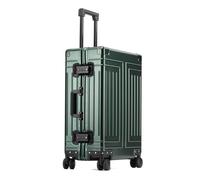 VALCLA Valigia Valigia for trolley interamente in lega di magnesio con telaio in alluminio Valigia con ruota universale silenziosa anticaduta(Dark green,24in)