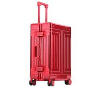 VALCLA Valigia Valigia for trolley interamente in lega di magnesio con telaio in alluminio Valigia con ruota universale silenziosa anticaduta(Rouge,22in)