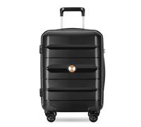 VALCLA Valigia Valigia Valigia da lavoro for il tempo libero di grande capacità Ruote universali Trolley da 20 pollici 24 pollici 28 pollici(Schwarz,24in)