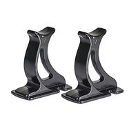 Valdern" - Coppia di piedini universali per radiatore a colonna, altezza 100 mm, colore: Nero