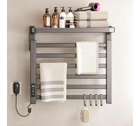 Valdoza Scaldasalviette Elettrico da Parete con Mensola per Bagno