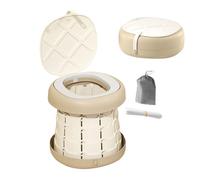 Vale di viaggio per bambino, base sicura e non slittata, 25.8x26,8 cm, toilette portatile e pieghevole, istruttore di servizi igienici per bambini con sacchetti di spazzatura a disposizione, per auto,
