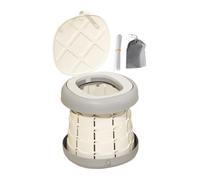 Vale di viaggio per bambino, base sicura e non slittata, 25.8x26,8 cm, toilette portatile e pieghevole, istruttore di servizi igienici per bambini con sacchetti di spazzatura a disposizione, per auto,