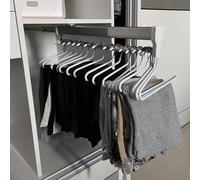 Vale per armadio a scorrimento scorrevole-Asta per armadio estendibile, bigping da 30-80 cm per appunti, berlina estensibile berretto armadio a sospensione, carico 25 kg, indumenti multiuso (600