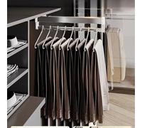 Vale per armadio a scorrimento scorrevole - Veste dell'armadio estraibile, binario per vestiti estensibili con 2 piste scorrevoli, aste per gli armadi per tirali regolabili da 30-80 cm Raccumi