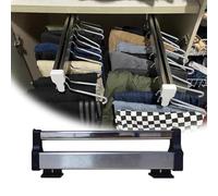 Vale per armadio per chiusura per armadio a scomparsa a pust-pull gancer gancatore di pantaloni scorrevoli per pantaloni scorrevoli, per jeans sciarpe di vestiti (colore: nero, dimensione: 542 mm)