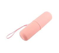 Vale per trasporto di spazzolino da viaggio PP PP Slip Slip Dente Sprofroto con copertura per il viaggio in casa (Rosa)